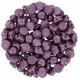 Czech 2-hole Cabochon beads 6mm Alabaster Metallic Lilac